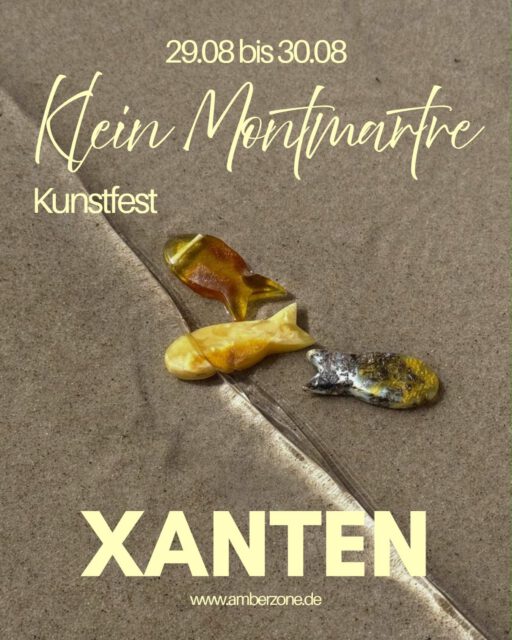 Sommerpause vorbei 🌞
Und ich starte direkt durch: Schon dieses Wochenende findet ihr mich auf dem Kunstfest in Xanten.
Im Gepäck: viele Neuheiten frisch aus der polnischen Ostsee. Neue Anhänger, Ketten, Ohrringe. Alles handgefertigt, alles Unikate 🧡
Kommt vorbei, schnuppert, probiert an. Ich freu mich auf euch!
📍 Kunstfest Xanten
📅 Dieses Wochenende
→ amberzone.de #xanten #xantenerleben #bernstein #bernsteinschmuck #statementjewellery