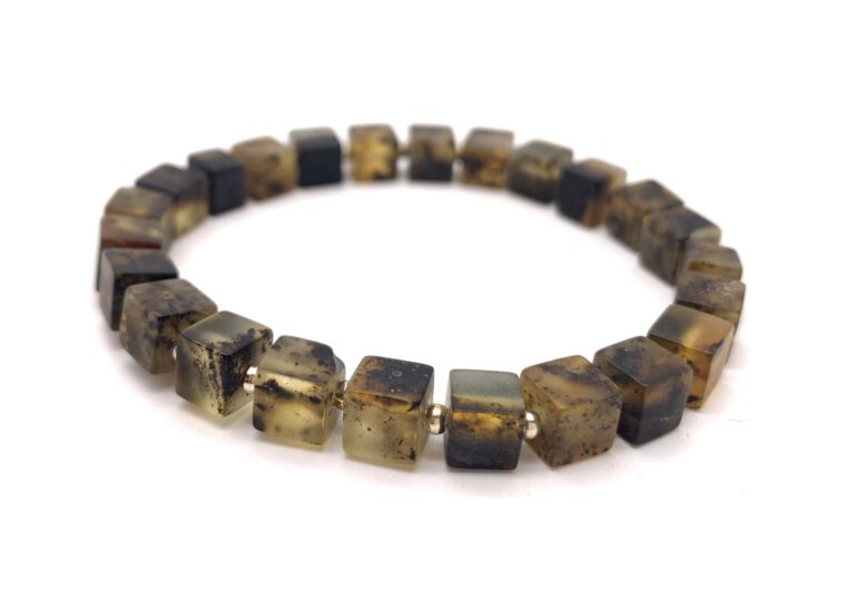 Schwarzer Bernstein Armband