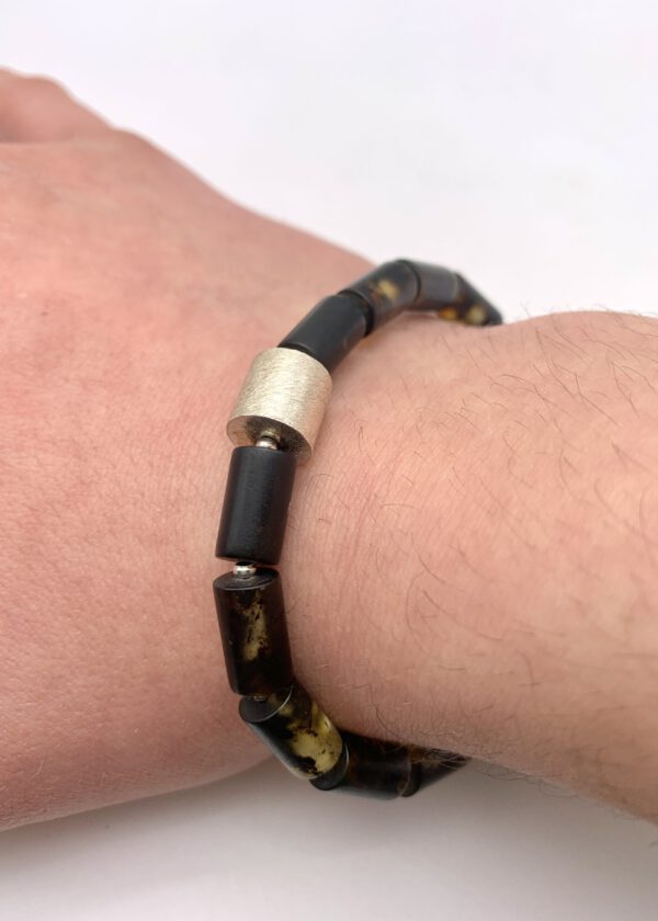 Schwarzer Bernstein Armband