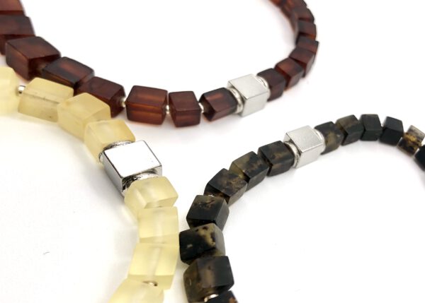 Bernstein Armband Würfel Cherry – Bild 3