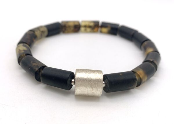 Schwarzer Bernstein Armband