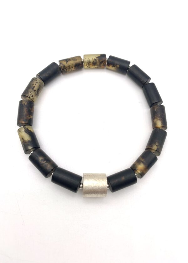 Schwarzer Bernstein Armband