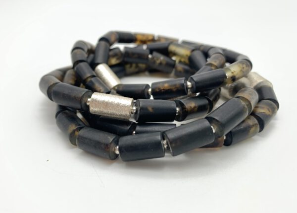 Schwarzer Bernstein Armband
