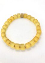 Bernstein Armband Würfel Lemon & Gold