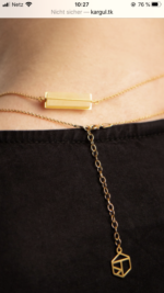 Bernstein Kette gold