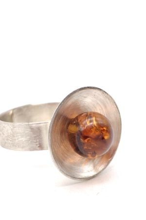 Bernstein Ring Silber