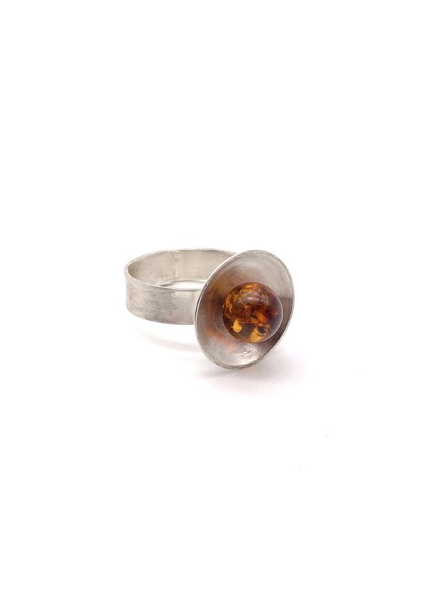 Bernstein Ring Silber
