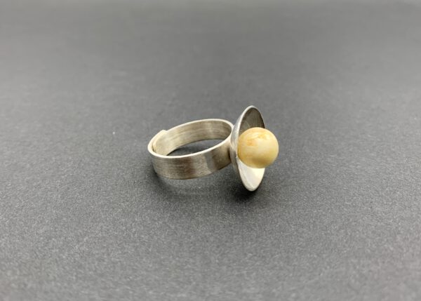 Bernstein Ring Silber