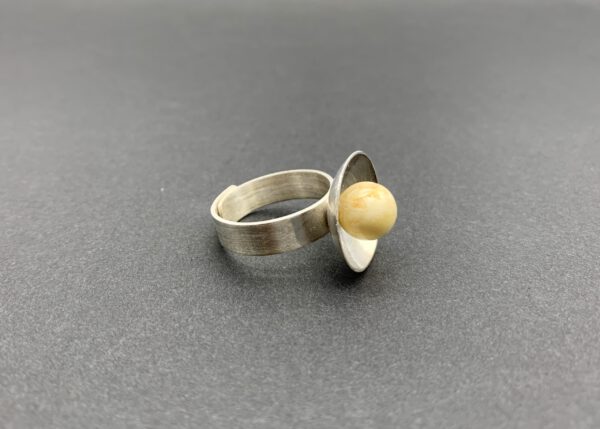 Bernstein Ring Silber