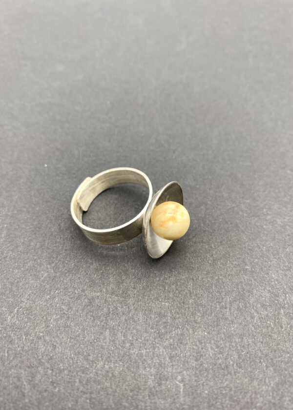 Bernstein Ring Silber
