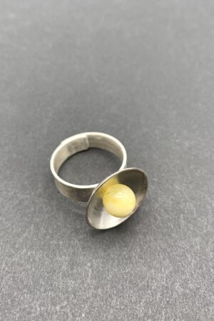 Bernstein Ring Silber