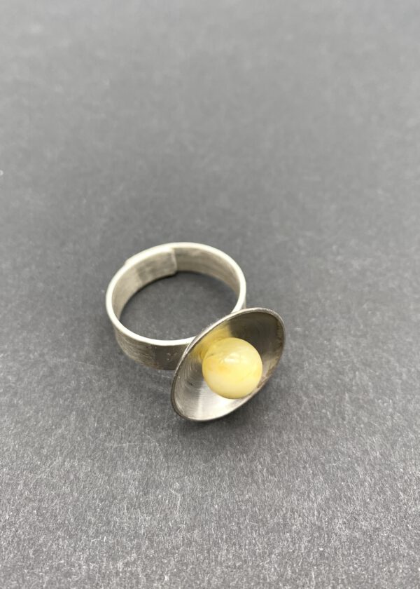 Bernstein Ring Silber
