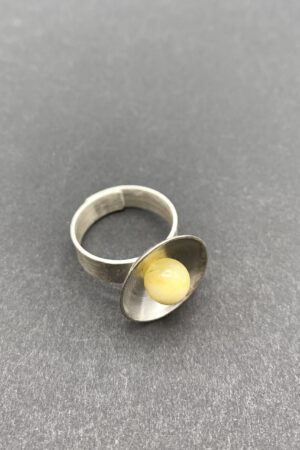 Bernstein Ring Silber