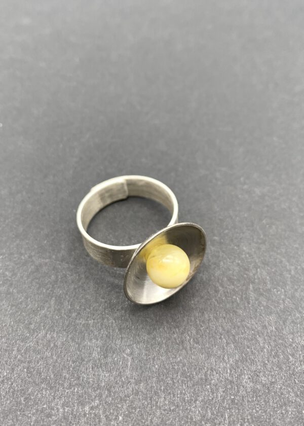 Bernstein Ring Silber