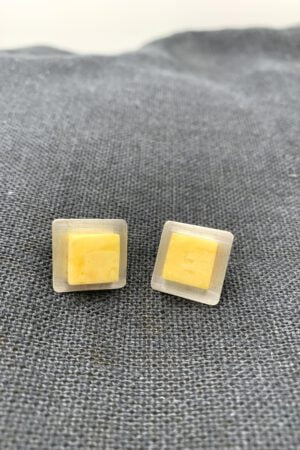 minimalistische Bernstein Ohrstecker