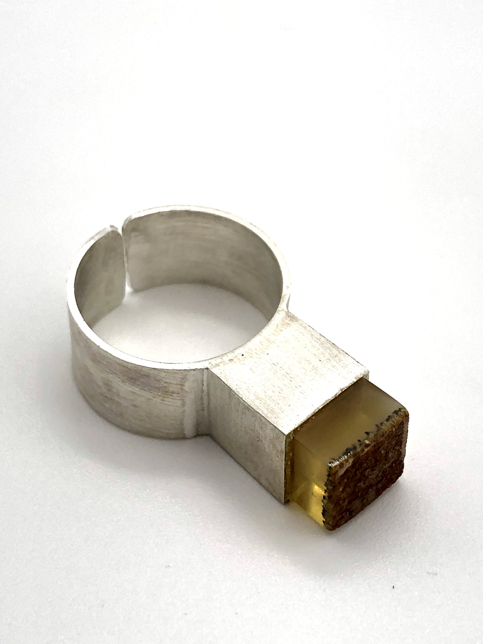 Bernstein Ring Silber