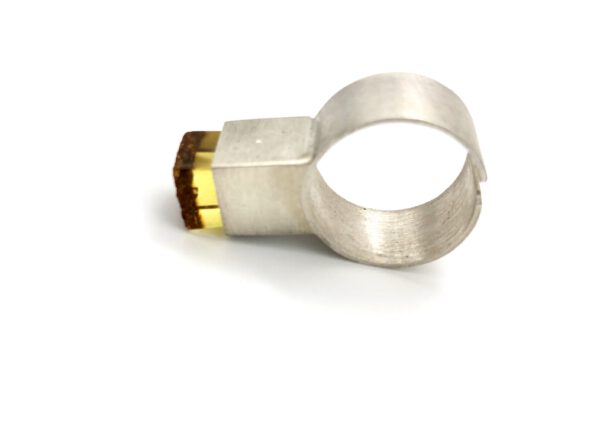 Bernstein Ring Silber