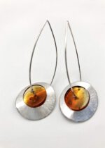 moderne Bernsteinohrringe