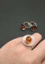 Bernstein Ring Silber