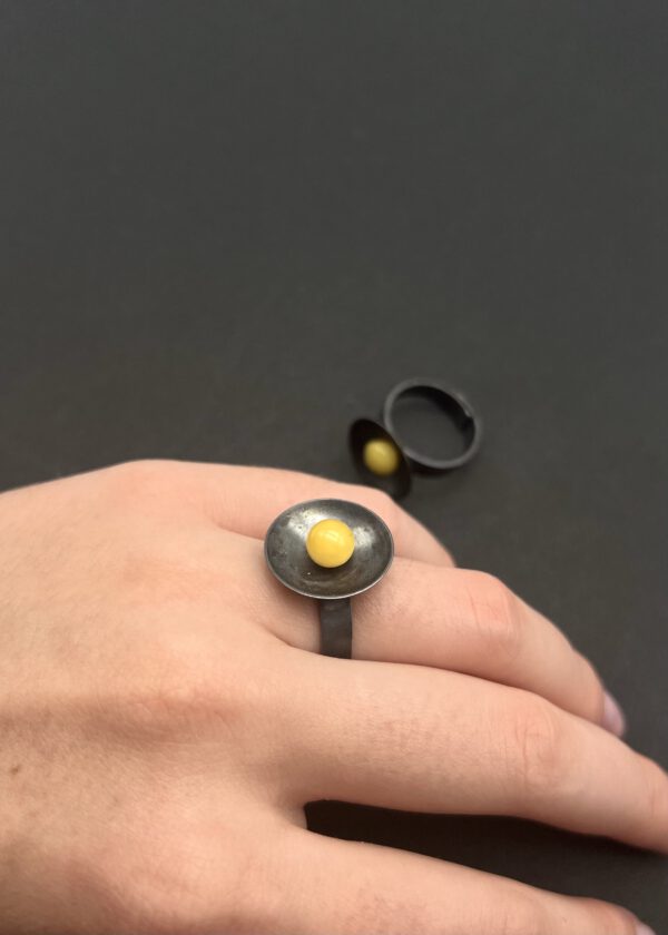 Bernstein Ring Silber