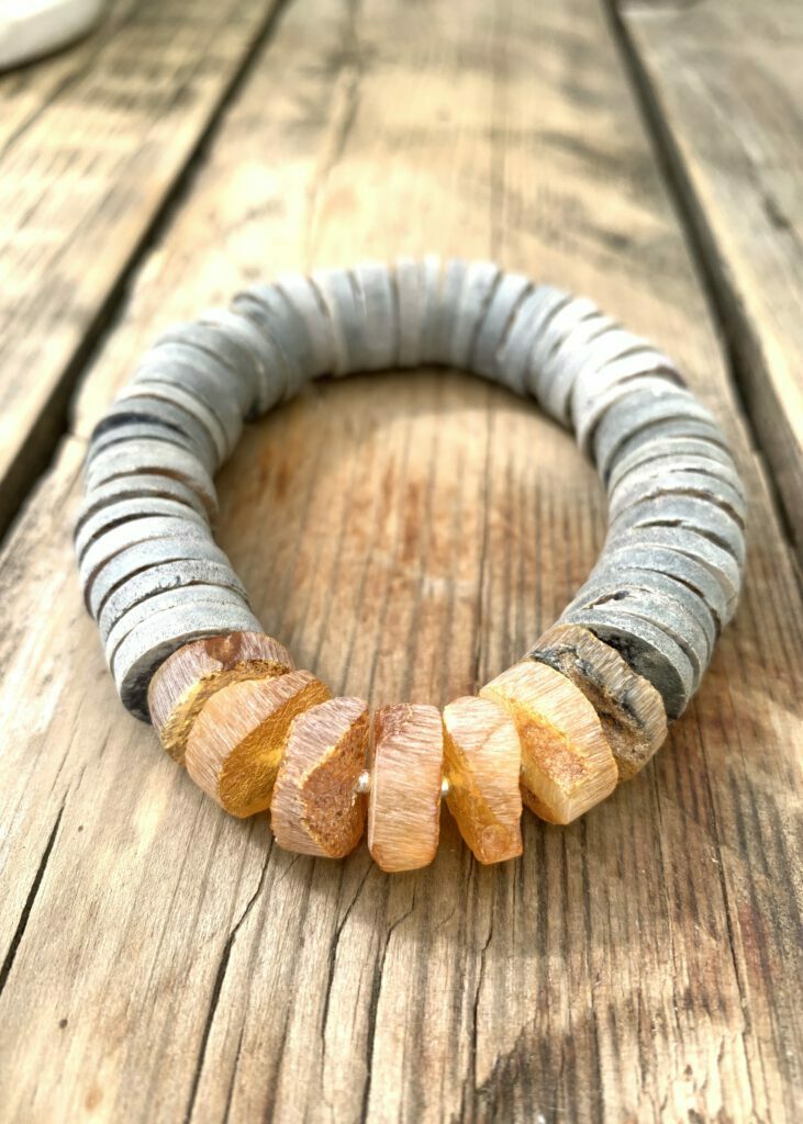 Bernstein Armband Muschel