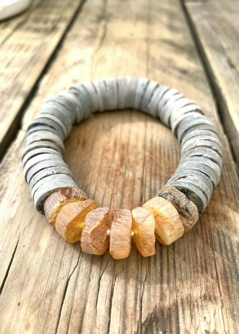 Bernstein Armband Muschel