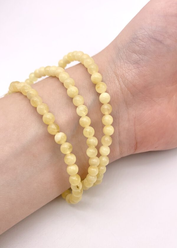 Bernstein Armband, heller Bernstein – Bild 2