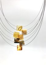 Bernsteinkette Silber