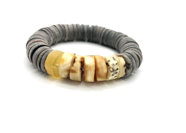 Bernstein Armband Muschel