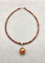 Bernsteinkette ungeschliffen