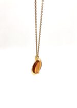 Bernsteinkette gold
