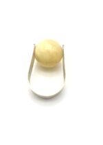 Bernsteinring Silber