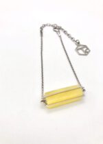 Bernstein Armband in Silber, heller Bernstein