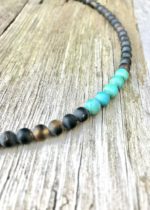 Bernsteinkette Malachit