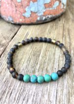 Bernstein Armband Malachit