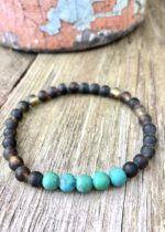 Bernstein Armband Malachit