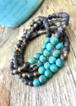 Bernstein Armband Malachit