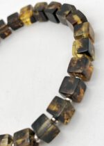 Bernstein Würfel Armband poliert – Bild 2