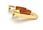 Bernstein Ohrringe, Tor No.1.5 in Cognac – Bild 7