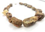 Naturbernstein Kette mit Gold – Bild 4