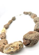 Naturbernstein Kette mit Gold – Bild 5