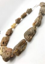 Naturbernstein Kette mit Gold – Bild 7