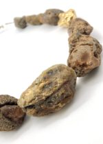 Naturbernstein Kette mit Gold – Bild 8
