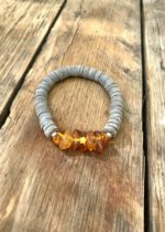 Bernstein Armband Muschel