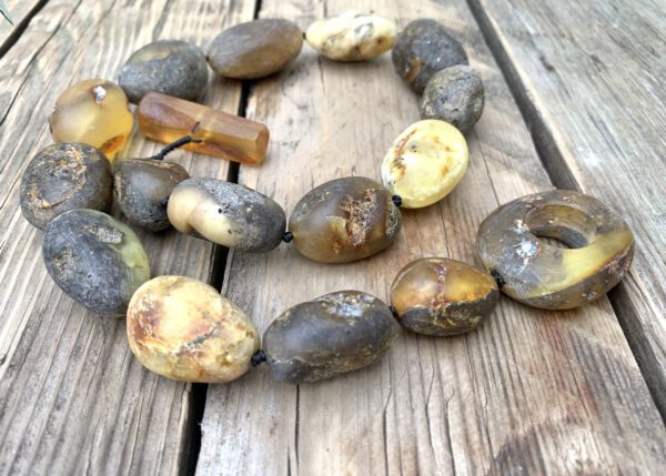 Naturbernsteinkette Baltisches Statement – Bild 8