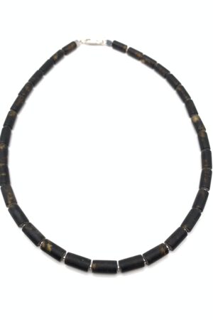 schwarzer Bernsteinkette