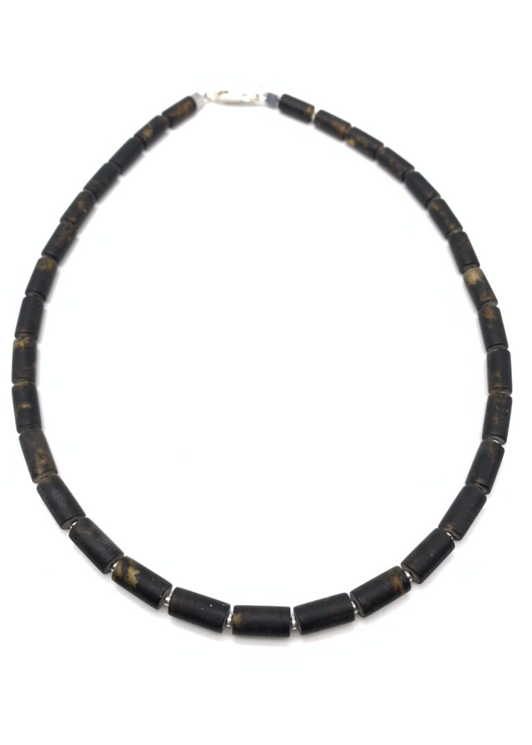 schwarzer Bernsteinkette