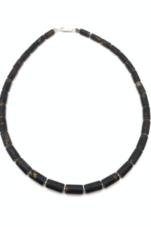 schwarzer Bernsteinkette