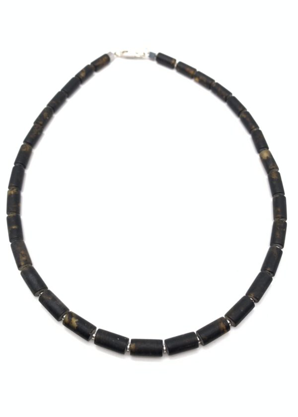 schwarzer Bernsteinkette
