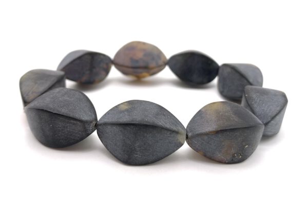 schwarzer Bernstein Armband
